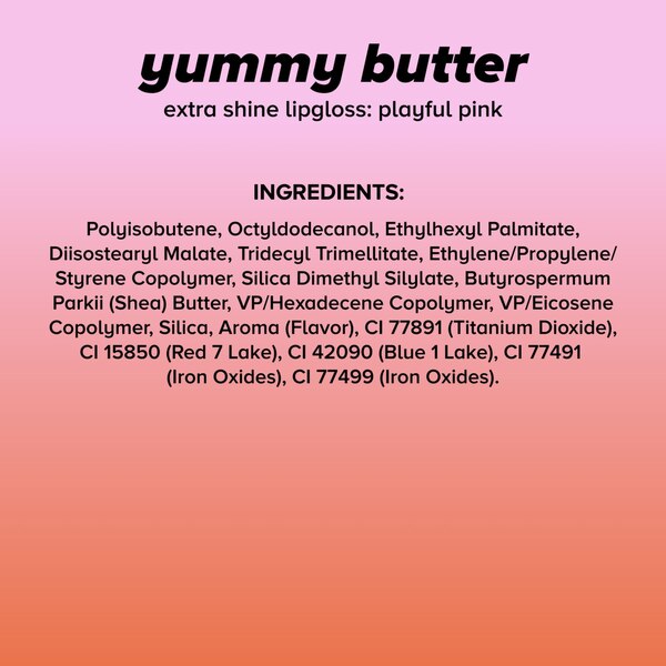 Lottie London Yummy Butter Lipgloss, Strawberry Frosting