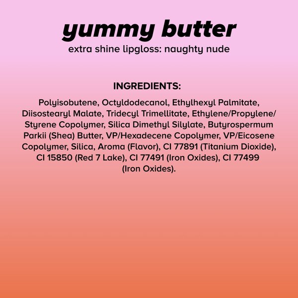 Lottie London Yummy Butter Gloss, Vanilla Cream