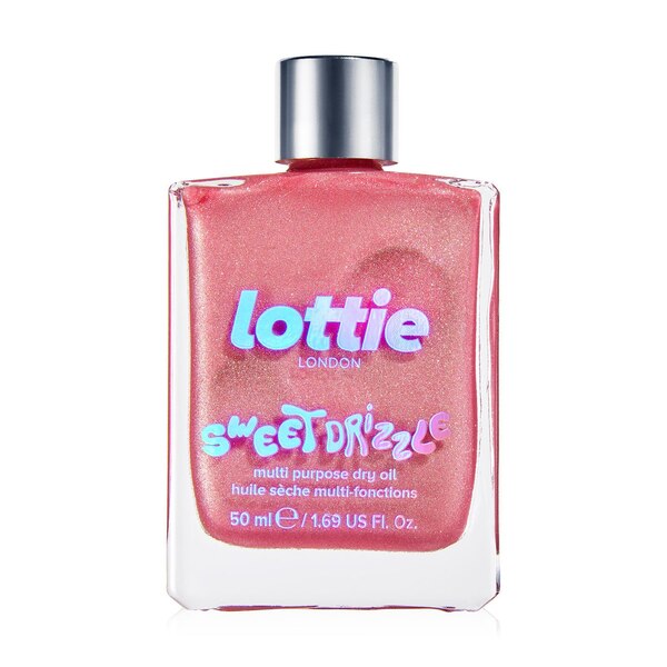 Lottie London Body Oil, Pink Shimmer