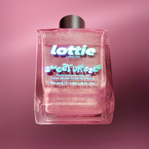 Lottie London Body Oil, Pink Shimmer