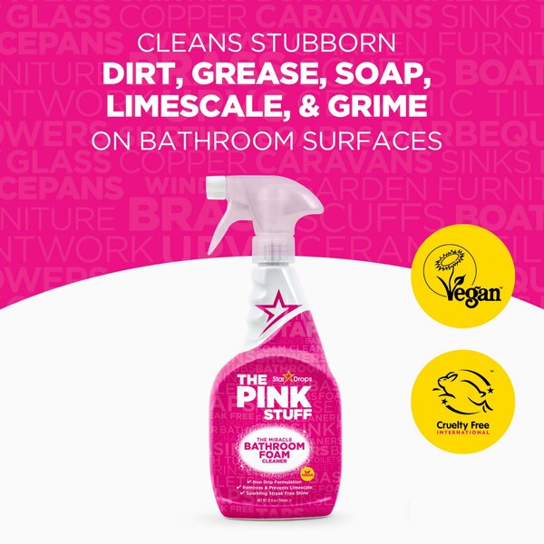 The Pink Stuff Bathroom Foam Cleaner, 750 ml