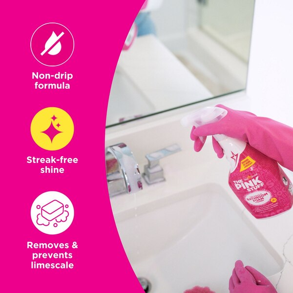 The Pink Stuff Miracle Bathroom Foam Cleaner, 25.4 oz