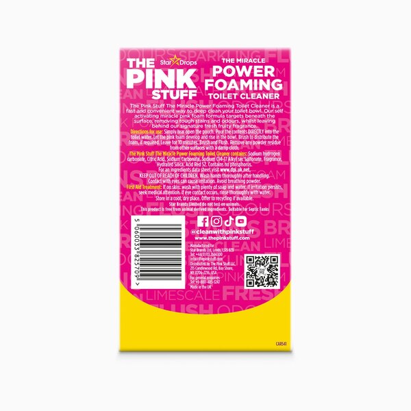 The Pink Stuff Miracle Foaming Toilet Cleaner, 2 ct