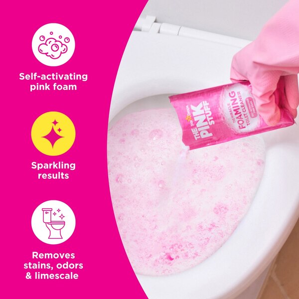 The Pink Stuff Miracle Foaming Toilet Cleaner, 2 ct