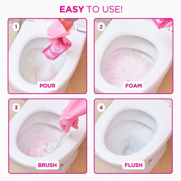 The Pink Stuff Miracle Foaming Toilet Cleaner, 2 ct