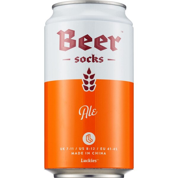 Luckies of London Beer Socks, Assorted Colors, 1 pr