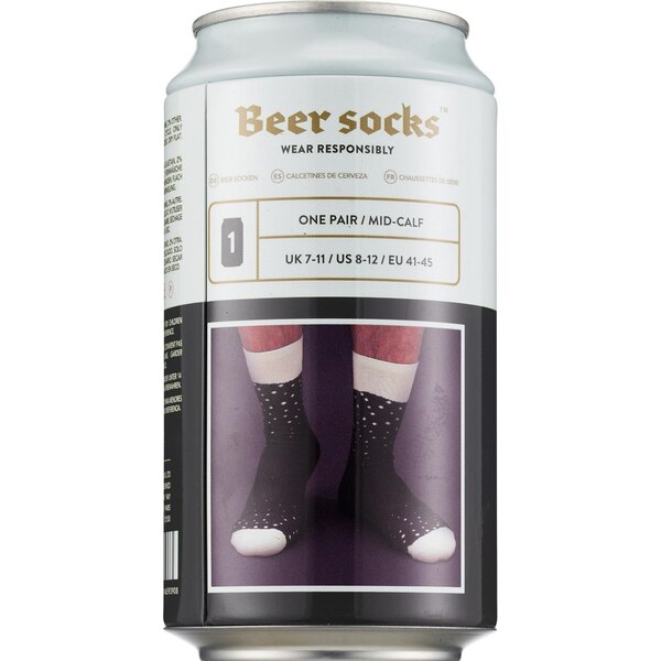 Luckies of London Beer Socks, Assorted Colors, 1 pr