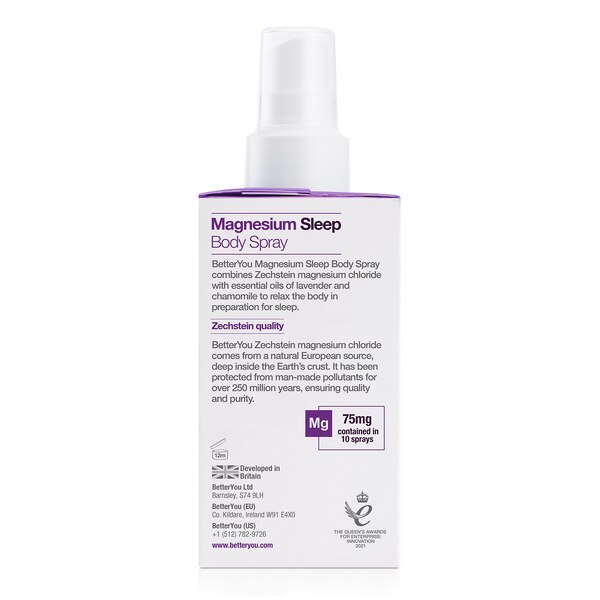 BetterYou Magnesium Sleep Body Spray, 3.38 OZ