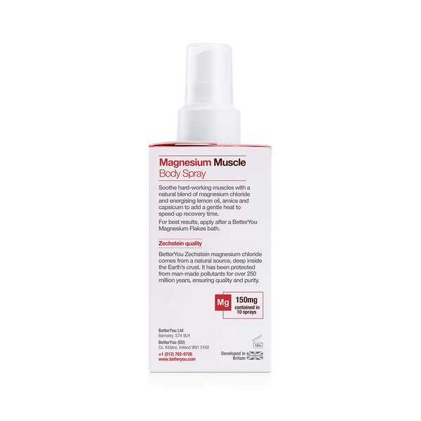 BetterYou Magnesium Muscle Body Spray, 3.38 OZ