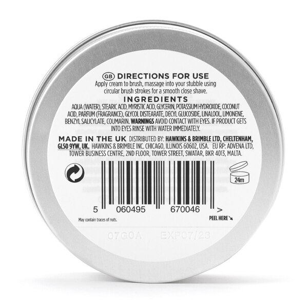 Hawkins & Brimble Shaving Cream, 3.4 OZ