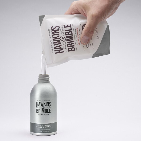 Hawkins & Brimble Eco-Refillable Beard Shampoo, 10 OZ