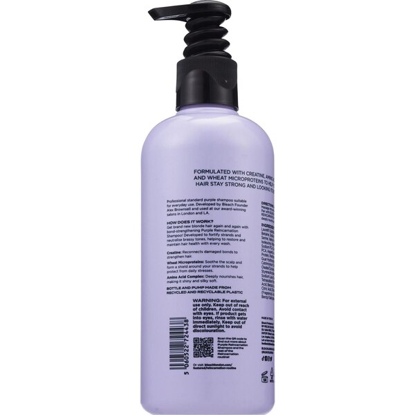 Bleach London Purple Reincarnation Shampoo, 10.14 OZ
