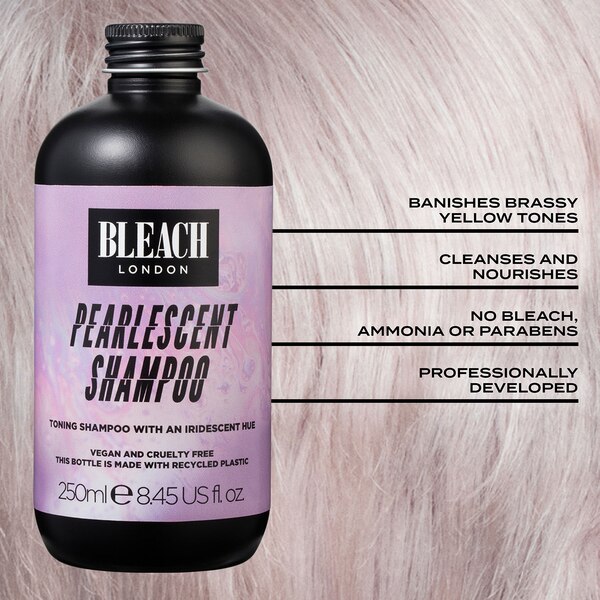 Bleach London Pearlescent Shampoo for Blonde Hair, 8.45 OZ