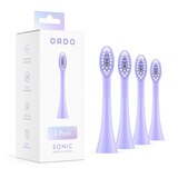 Ordo Sonic Replacement Brush Heads, Pearl Violet, 4 CT, thumbnail image
