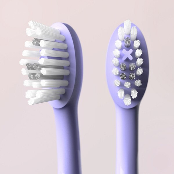 Ordo Sonic Replacement Brush Heads, Pearl Violet, 4 CT