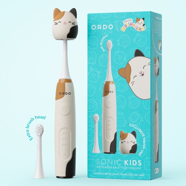 Ordo Sonic Kids Squishmallows Electric Toothbrush, Cam