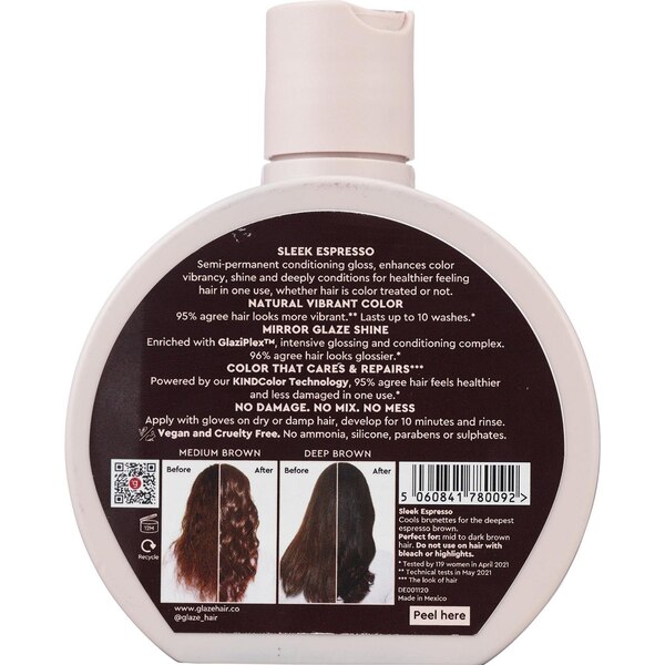 Glaze SuperGloss Semi-Permanent Toning Conditioning Hair Gloss