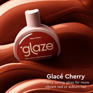 Glaze SuperGloss Semi-Permanent Toning Conditioning Hair Gloss, Glacé Cherry