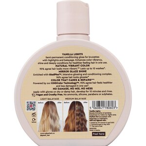 Glaze SuperGloss Semi-Permanent Toning Conditioning Hair Gloss, Vanilla Lights, Sheer Glow, Sleek Espresso, Luminious Liquorice, Glacé Cherry