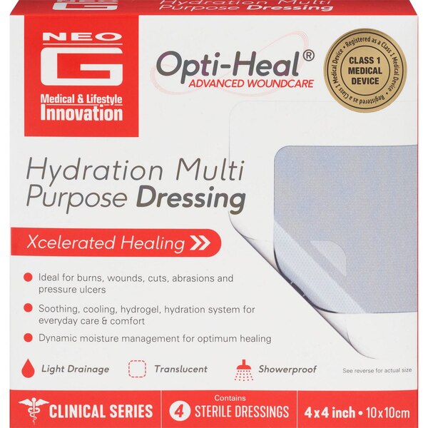 Neo G Opti-Heal Hydration Multi-Purpose Dressing, 4 CT