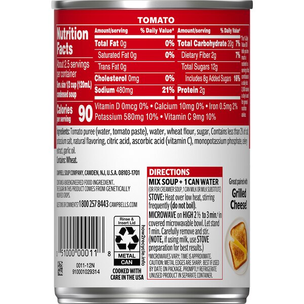 Campbell's Condensed Tomato Soup, Can, 10.75 oz