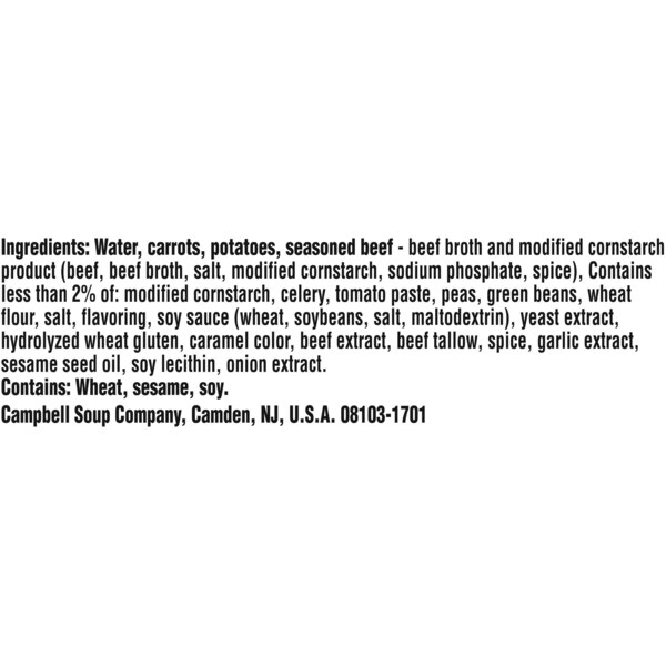 Campbell's Chunky Soup, Beef Soup with Country Vegetables, Can, 18.8 oz