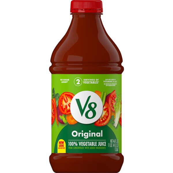 V8 Original 100% Vegetable Juice, 46 fl oz