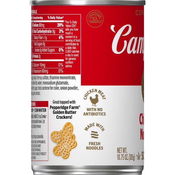 Campbell's Condensed Chicken Noodle Soup, Can, 10.75 oz