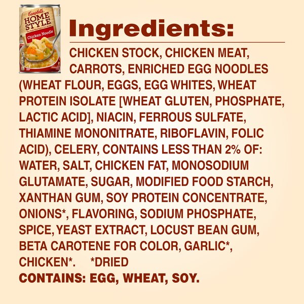 Campbell's Homestyle Soup, Chicken Noodle, Can, 18.6 oz