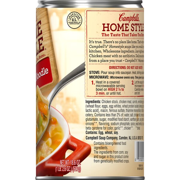 Campbell's Homestyle Soup, Chicken Noodle, Can, 18.6 oz
