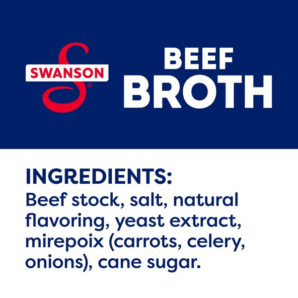 Swanson 100% Natural Beef Broth, Can, 14.5 oz