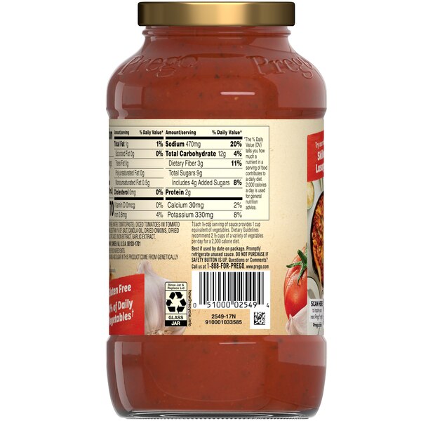 Prego Traditional Pasta Sauce, Jar, 24 oz