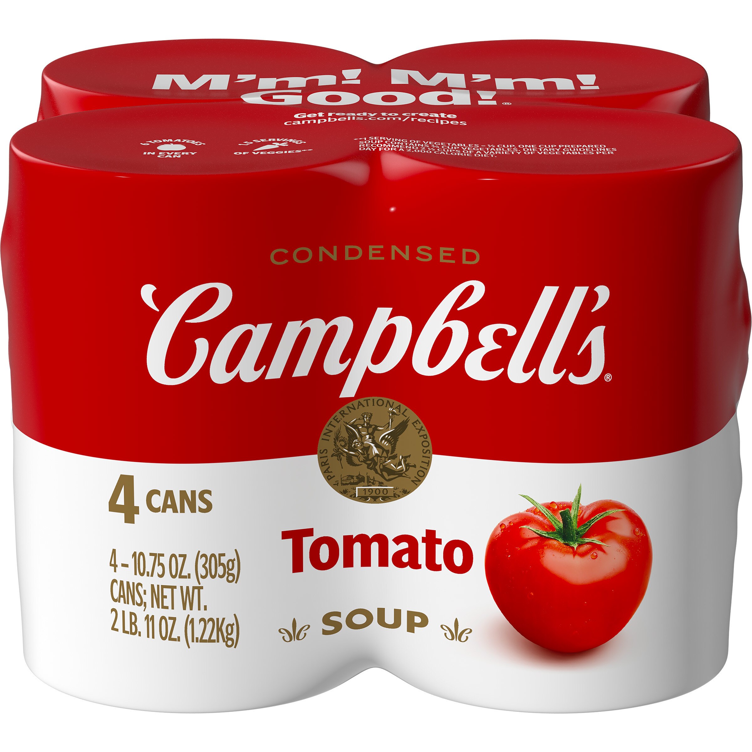 Campbell's Condensed Tomato Soup, 10.75 OZ Cans, 4 PK