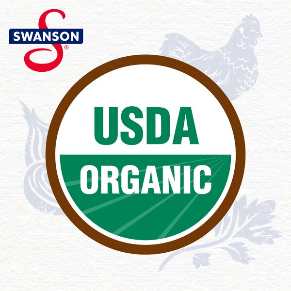 Swanson 100% Natural Organic Chicken Broth, 32 oz Carton