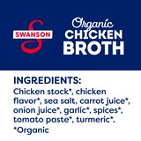Swanson 100% Natural Organic Chicken Broth, 32 oz Carton, thumbnail image