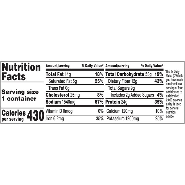 Campbell's Chunky Chili with Beans, Microwavable Bowl, 15.25 oz
