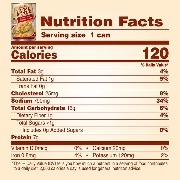Campbell's Homestyle Soup, Country Style Chicken Noodle Soup, Can, 10.5 oz
