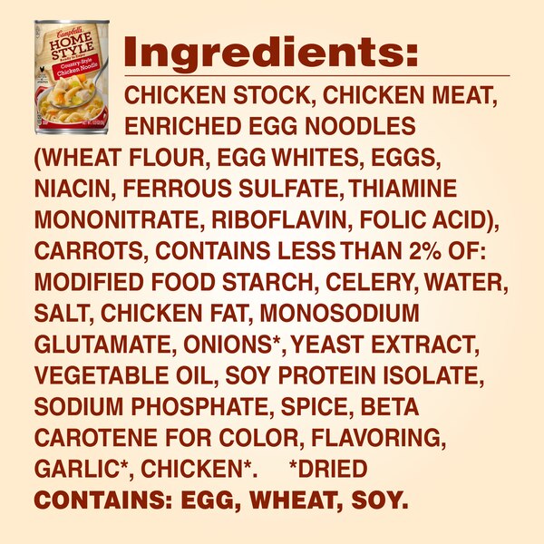 Campbell's Homestyle Soup, Country Style Chicken Noodle Soup, Can, 10.5 oz