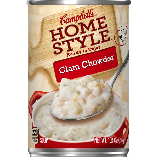 Campbell's Homestyle Soup, Clam Chowder, Can, 10.5 oz
