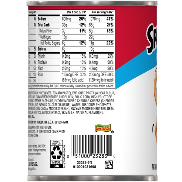 SpaghettiOs Original Canned Pasta, 15.8 oz