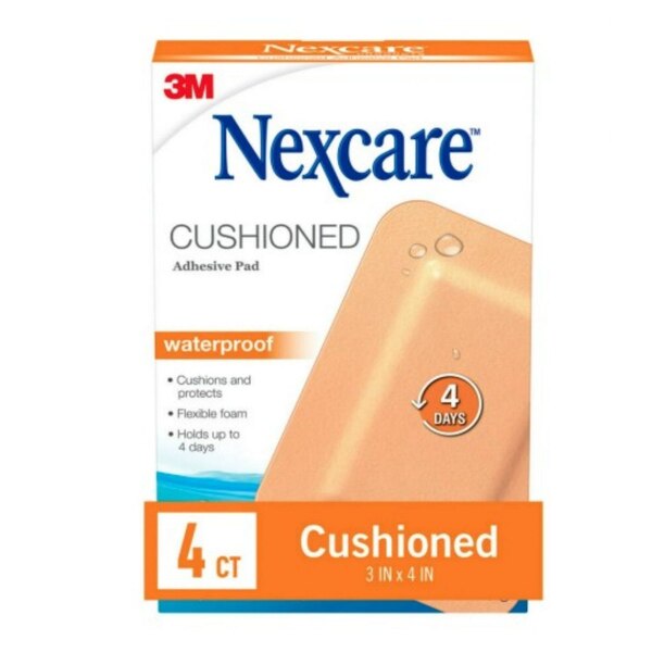 Nexcare Cushioned Adhesive Pad, 4 CT