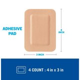 Nexcare Cushioned Adhesive Pad, 4 CT, thumbnail image