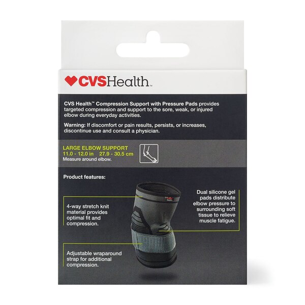 CVS Health Moderate Compression Support Elbow Pads