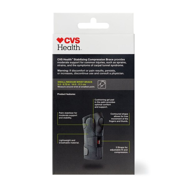 CVS Health Stabilizing Compression Left Wrist Brace