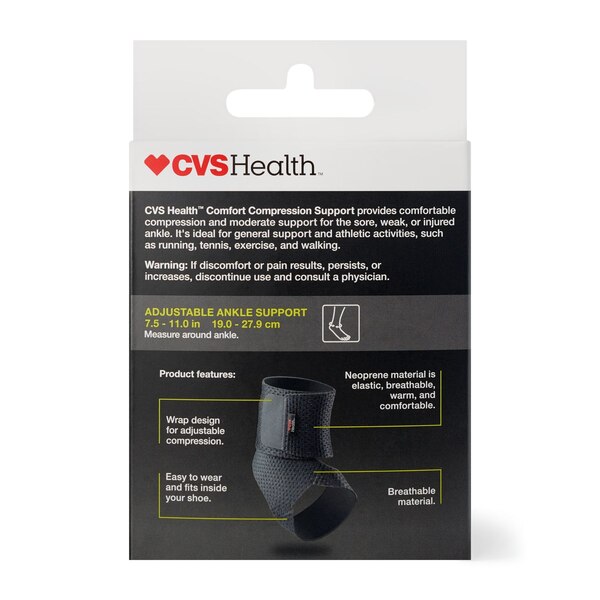 CVS Health Ankle Comfort Compression Support