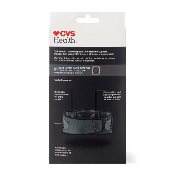 CVS Health Firm Support Back Deluxe Stabilizing Support