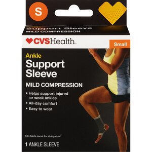 CVS Health Ankle Support Sleeve, Small, Medium, Large
