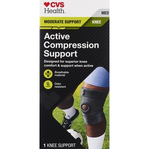 CVS Health Active Compression Knee Support, Small, Extra Large, Large, Medium