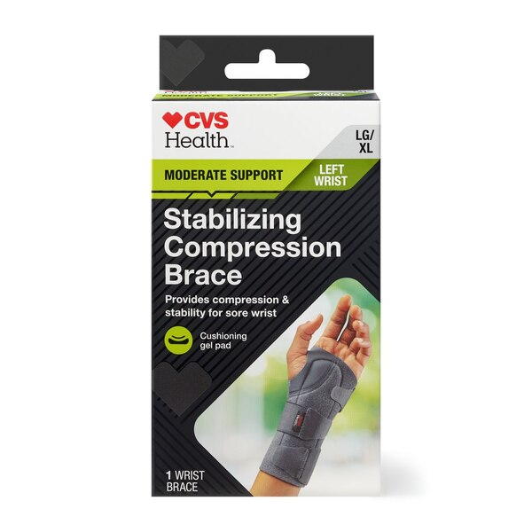 CVS Health Stabilizing Compression Left Wrist Brace