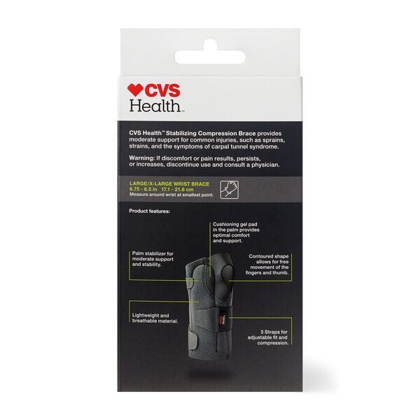 CVS Health Stabilizing Compression Left Wrist Brace